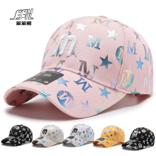 Wholesale new design Graffiti embroidered M letter couples fashion hats Custom Promotional Cotton Sports Baseball caps